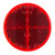 Grote 41002 Round Stick-on Reflector - 2", Red - 41002