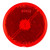 Grote 40072-5 Round Stick-on Reflector - 2.5", Red (retail Packaging) - 40072-5