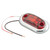 Grote 45002-5 Oval Led Clearance Marker Light - 2.5", Red Lens With Chrome Bezel (retail Packaging) - 45002-5