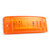 Grote 47163 Supernova Sealed Turtleback Ii Led Clearance Marker Light With Optic Lens And Male Pin (pc Rated) - Amber - 47163