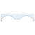 Icon 01835 Tandem Axle Fender Skirt Fs1835 For Gulf Stream - Polar White - 1835