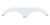 Icon 01804 Tandem Axle Fender Skirt Fs1804 For Pilgrim - Polar White - 1804