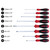 Wiha SoftFinish Slotted/Phillips Screwdriver Set (8 Piece Set) - 30298