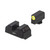 Night Fision Night Sight Set for Glock 42/43/43x/43x MOS  Yellow Front Ring/Rear Green Bar - GLK003010YGXG