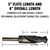 DRILL AMERICA 1-1/8 Reduced Shank HSS Black & Gold Contractor Drill Bit with 3-Flat Shank - KFD3F118 DRILL AMERICA 1-1/8 Reduced Shank HSS Black & Gold Contractor Drill Bit with 3-Flat Shank - KFD3F118