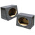 QPower Single 6x9" Sealed Empty Speaker Boxes (Sold in pairs) - TW6X9 QPower Single 6x9" Sealed Empty Speaker Boxes (Sold in pairs) - TW6X9