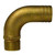 GROCO 1/2" NPT x 3/4" ID Bronze Full Flow 90 Degree Elbow Pipe to Hose Fitting - FFC-500