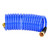 HoseCoil 15' Blue Self Coiling Hose w/Flex Relief - HS1500HP