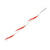 Pacer 14 AWG Gauge Striped Marine Wire 500' Spool - White w/Red Stripe - WUL14WH-2-500