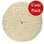 Presta Rotary Wool Buffing Pad - White Heavy Cut - *Case of 12* - 810176CASE