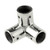 Whitecap ⅞" O.D. SS 3-Way Corner Fitting - 6046C Whitecap ⅞" O.D. SS 3-Way Corner Fitting - 6046C