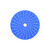 Seachoice 91840 Multi-Hole Blue Ceramic blend Hook-and -Loop Discs, Grade: 40, Size: 6" - 76503