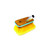 Seachoice 90451 Deck Brush with Bumper - Wood, Size: 6", Soft (Yellow Poly) - QYM0106-YS