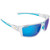 Seachoice 98806 "Seaspray" Polarized Sunglasses, Frame: Shiny Clear, Lens: Blue Mirror - A182272000000