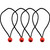 Seachoice 51113 Ball Stretch Cords, 4-Pack, 10" - BB1010