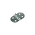Sea-Dog 2037001 Dampening Round Side Door Hinge - Short, #8 FH, Weight = A=2-13/16" B= 1-7/16" C= 1-7/16" D=1-1/2" E= 1/16" - 203700-1