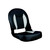 Springfield Marine 106106001 Skipper Premium Low Back Folding Seat, Charcoal and Gray White - 1061060-01