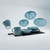 Silwey Magnetic - Tableware Set Dolomit Blue + Metal- - SYBR-KGS-11-B