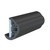 TACO SuproFlex Rub Rail Kit w/Flex Vinyl Overlay Insert - 2"H x 1-1/4"W x 60'L - Black w/Black Insert - V11-9993BBK60-2