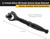 Titan 1/4" Drive - Swivel Head Micro Ratchet - Black - 11313