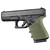 Hogue Handall Beavertail Grip Sleeve For Compact Glock - Gen 1 2 & 5 (od Green) - 17051