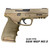 Hogue Handall Beavertail Grip Sleeve Sig Sauer P320 Flat Dark Earth - 17603