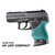 Hogue Hall Beavertail Grip Sleeve Glock 42 43 Aqua - 18204