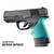 Hogue Hall Beavertail Grip Sleeve Glock 42 43 Aqua - 18204