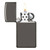 Zippo Windproof Lighter Slim Case Black Ice Finish - 20492