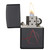 Zippo Windproof Lighter Red Anarchy Symbol Black Matte - 20842