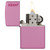 Zippo Windproof Lighter Pink Matte With Zippo Logo - 238ZL-000003
