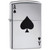 Zippo Windproof Lighter Simple Spade Design High Polish Chrome - 24011
