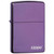 Zippo Windproof Lighter Classic High Polish Purple Zippo Logo - 24747ZL
