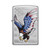 Zippo Windproof Lighter E-star Award W/patriotic Eagle Flag High Polish Chrome - 28449