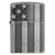 Zippo Windproof Lighter U.s. Flag Armor Case  Antique Slilver Plate Finish - 28974