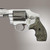 Hogue S&w J-frame Round Butt Bantam Piranha Grip G10 - G-mascus (green Lava) - 61138