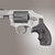 Hogue S&w J Frame Round Butt Bantam Smooth G10 - G-mascus (black/gray) - 61167