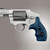 Hogue S&w J Frame Round Butt Bantam - Smooth - G10 Gmascus Blue Lava - 61668