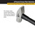 Titan 3 Lbs. (48oz) Cross Pein Hammer - 63004