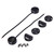 Power Acoustik 1" Tweeters (sold In Pairs) 200 Watt2-way Mount; Built-in Xover - NB-1