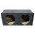 Dual 15' Sealed Heavy Duty Square Empty Woofer Box - QMPSQ15E