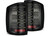 AlphaRex - 1418 Silv 1500/1519 Silv 2500/3500hd/1519 Sierra 3500hd Luxxseries Led Tail Lights Alphablk - 620040