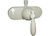 American Brass - 4in Single Lever Shower Valve W/ Decorative Lever Hdl & Vac Brk Biscuit Finish - U-YSL53VBBLVR-E