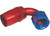 Big End Performance - Red/blue 120 Degree Swivel Aluminum Hose End 16an - 12502