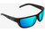 Bajio Sunglasses - Rigolets Blue Mirror Glass Black Matte - RIG220011