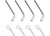 Draw-Tite - (4)replacement Hole Style Pins & (4)clips For Quick Install 5th Wheel Rails - 58467