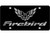 Eurosport - Retro Pontiac Firebird L/w Mirror Logo Mirror Word Carbon Steel License Plate - 3847-1