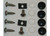 Eurosport - Edi Fasteners Kit Type A Black - 7001-B