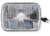 Holley - Retrobright Led Headlight 5x7 Rectangle Modern White Lens - LFRB150