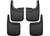 Husky Liner - 17c F250/f350 Super Duty Front And Rear Custom W/o Flares Mud Guard Set Black - 58466